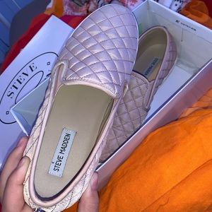 Steve Madden Blush Pink Slip Ons